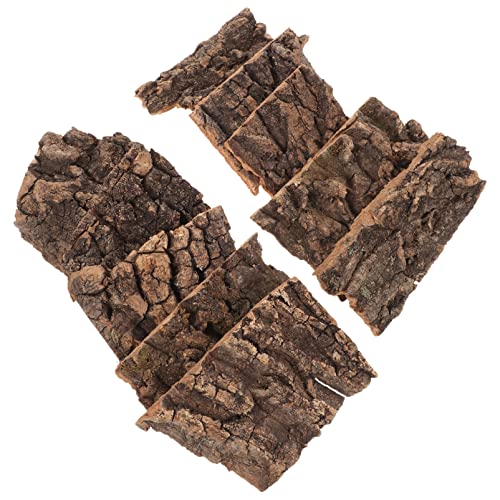 Homoyoyo 10pcs Cork Bark Decorations Chameleon Tank Background Snake Tank Decorations
