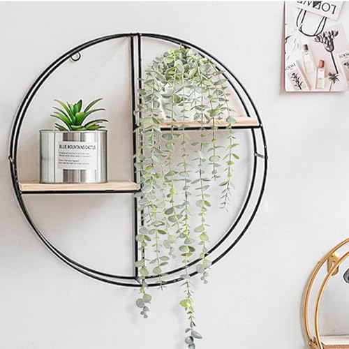 Decorative Hanging Plants for Shelf, Faux Ivy Eucalyptus Vine, Fake Greenery in White Bigger Pot (Light Green, 1PCS) - size: Small