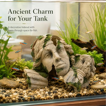 Mechpia Aquarium Hideout Cave, Reptile Cave Fish Tank Decorations Ornament Accessories for Breeding Betta Reptile Leopard Gecko