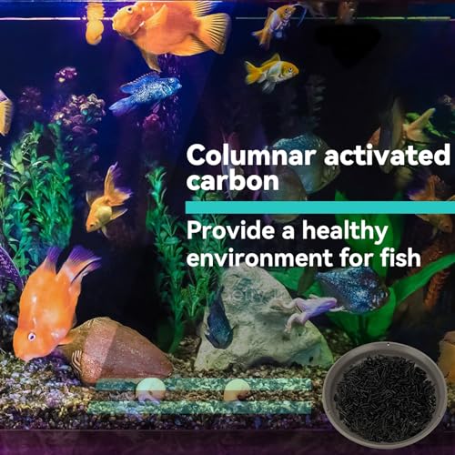 Sukh Activated Carbon Pellets - Activated Charcoal Bulk Carbon for Aquarium Charcoal Pellets for Waterbox Aquariums Pond Fish Tank (1.9, Pounds)
