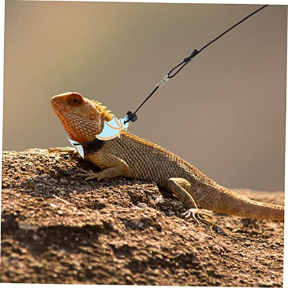 Balacoo Portable Reptile Carrier Bag with Adjustable Leash for Outdoor Lizard Walking Soft Comfortable Material Lightweight Pet Sling for Travel Cycling and Shopping in Blue