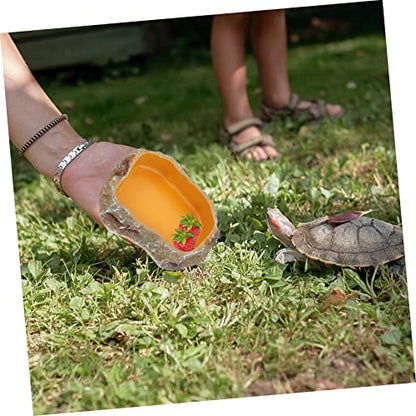 Reptile Water Feeder Durable Pet Drinking Tool for Lizards Geckos Animals Easy to Unique Design for Feeding Hydration Needs
