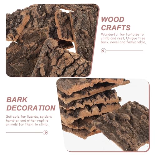 KESYOO 10pcs Reptile Tree Bark Platforms Turtle Basking Platforms Terrarium Decor Climbing Hides for Reptile Habitat
