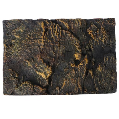 Kisangel Reptile Rock Background Board Decorative Panel for Turtle Tank Super Large Size Pu Material Fade-Resistant 3D Effect