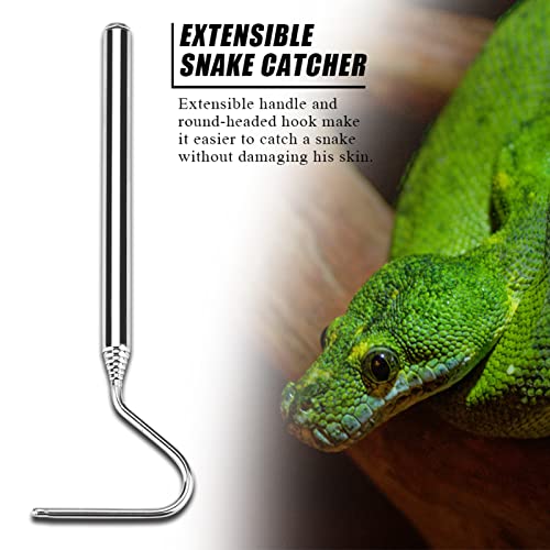 Small Snake Hook,Retractable Reptile Hook Snake Hook Reptile Capture Hook Sturdy Lizards Pet Supplies