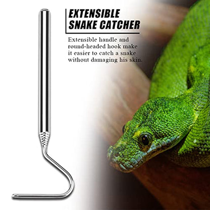 Small Snake Hook,Retractable Reptile Hook Snake Hook Reptile Capture Hook Sturdy Lizards Pet Supplies