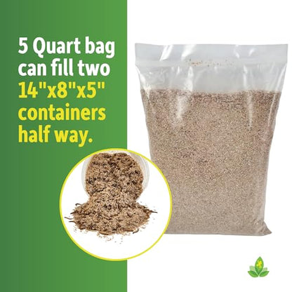 Josh's Frogs Mealworm & Superworm Wheat Bran Bedding and Food Source (5 Quarts) - size: 2 Pound (Pack of 1)