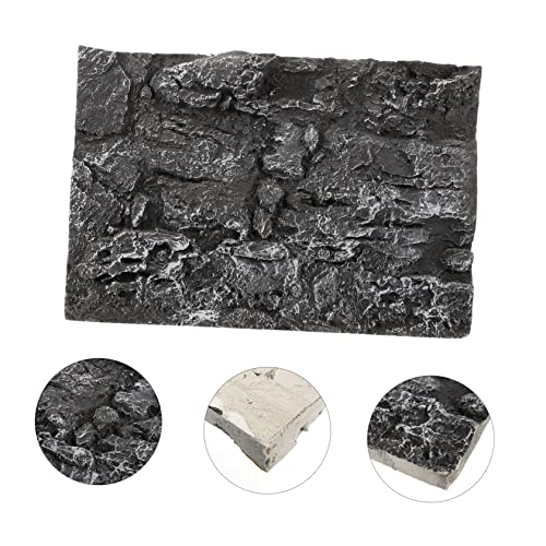 BESPORTBLE Terrarium Rock Decorative Panel 3D Aquarium Background Reptile Tank Fish Tank Background Fresh Chic Compact