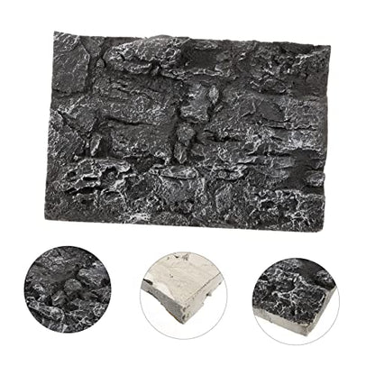 BESPORTBLE Terrarium Rock Decorative Panel 3D Aquarium Background Reptile Tank Fish Tank Background Fresh Chic Compact