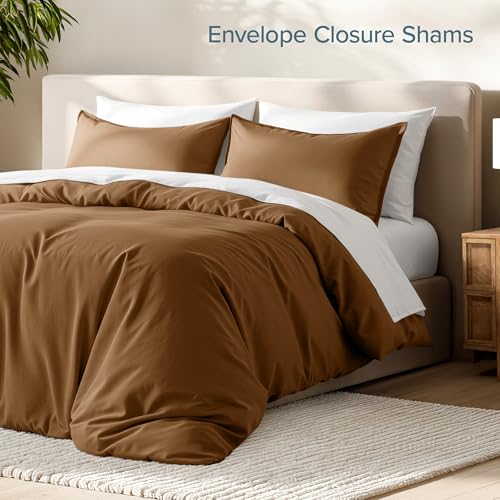 Bare Home Bedding Duvet Cover Extra Long Size - Premium 1800 Super Soft Collection - Lightweight, Cooling - Soft Breathable Bedding Duvet Cover (Twin/Twin XL, Caramel) - color: 08 - Caramel (No Comforter), size: Twin/Twin XL
