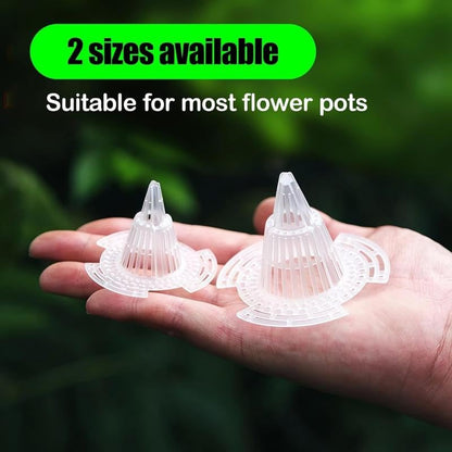 10Pack Cone Flower Pot Hole Mesh Pad, Upgraded Planter Bottom Grid Mat Mesh Hole Screens for Keeping Soil from Flowing- Breathable Gasket-Drainage Netting for Bonsai,2 Sizes (Small) - size: Small
