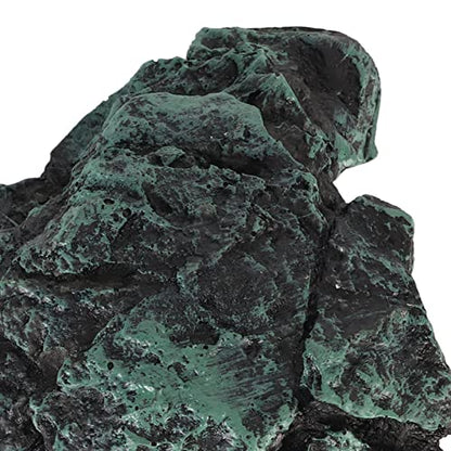 Reptile Rock Hide Cave Resin 8.5x8x4cm for Small Lizards Turtles, Natural Simulation Shelter for Crab Amphibian, 3.3x3.1x1.6in Terrarium Tank Decor