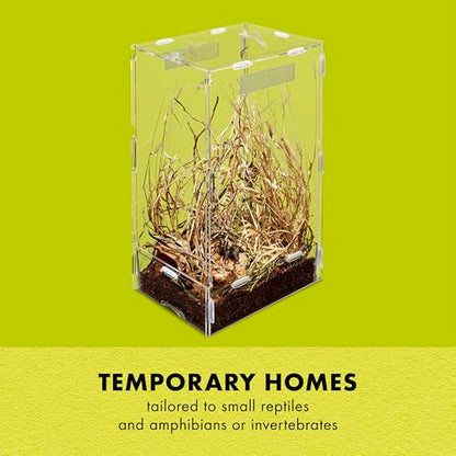 Zilla Micro Habitat Terrarium, Arboreal, with Locking Latch, for Isopods, Spiders, Insects, Small - size: Small, style: Arboreal