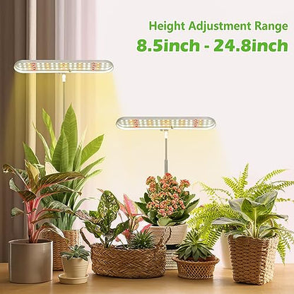 FOXGARDEN Grow Light, Full Spectrum LED Grow Lamp, Plant Lights for Indoor，Auto Timer 4/8/12H, 4 Dimmable, Height Adjustable 8.5"-24", Growing Lights - size: 1 pack