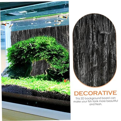 Fish Tank Background Board 3D Reptile Tank Decor Terrarium Decorative Panel