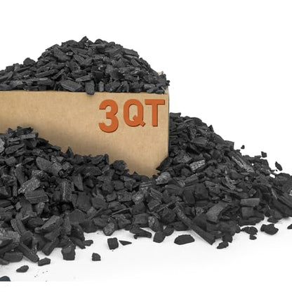3 Quarts Horticultural Charcoal for Plants-Plant Charcoal Soil Amendment for Potting Indoor Plants, Succulent, Paphiopedilum, Bonsai, Terrarium,and Gardening - size: 3 Quarts