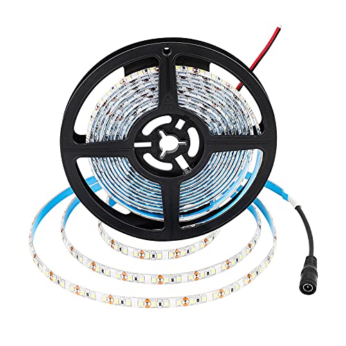 Red Waterproof 600 LEDs Strip Lights, SUPERNIGHT 12 Volt LED Light Strips 16.4FT LED Rope Lighting for Boat Bedroom Car TV Backlighting Christmas Party - color: Red