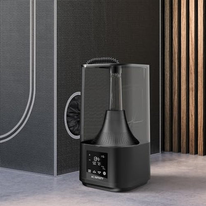 AC Infinity CLOUDFORGE T3, Plant Humidifier 4.5L with VPD Humidity Controls, 10-Level Precision Vaporizer, Extendable Targeting Hose and No-Leak Seal for Grow Tents (Pack of 2) - size: 4.5 L (Pack of 2)