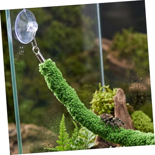 Flexible Reptile Climbing Vine Rope with Enhanced Grip Surface and Stable Climbing Support, Realistic Design Plush and Plastic Material, for Lizard Tank and Reptile Habitat Decor