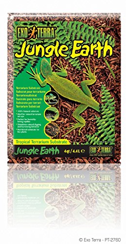 Exo Terra Jungle Earth, Tropical Terrarium Substrate, 4 Quarts, PT2760 - size: 4 Quarts