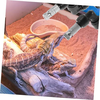 Toyvian Garden Spray Head Misting Nozzle for Reptile Tanks Plants Moss Efficient Watering Tool with Fine Atomizing Spray for Humidity Control and Easy Disassembly - size: 14.00X13.50X2.00CM