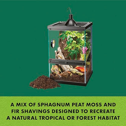 Zilla Pet Reptile Terrarium Substrate Bedding, Jungle Mix, for Frogs, Rainforest Geckos, Toads and Snakes, 24 Quart, 2 Pack - size: 24 Quart