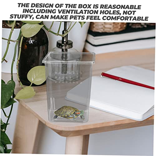 VANZACK 3pcs Reptile Habitat Enclosure for Tarantulas Snails Spiders and Ventilated Feeding Boxes for Small Pets for Breeding and Display