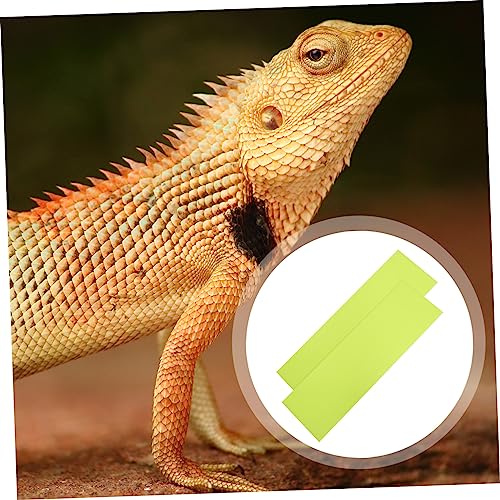 Toyvian 2pcs Reptile Carpet Floor Mat and Terrarium Bedding for Tanks for Snakes Lizards and Turtles Reusable Non-Absorbent Liner - size: 150X45CM