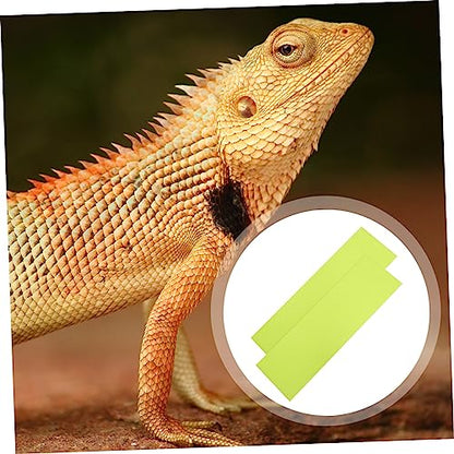Toyvian 2pcs Reptile Carpet Floor Mat and Terrarium Bedding for Tanks for Snakes Lizards and Turtles Reusable Non-Absorbent Liner - size: 150X45CM