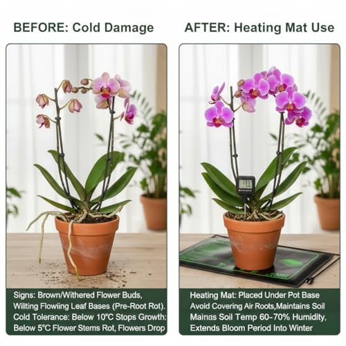 2 Pack Seedling Heat Mat with Thermostat Controller & Timer for Plants Seed Starting, Temp-Adjustable Waterproof 10"x 20" Warming Mat for Seed Germination, Indoor Growing, Hydroponic, Greenhouse - size: 10×20"-2P--Adjustable