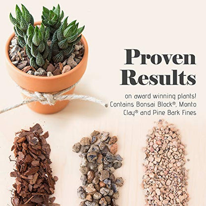 Bonsai Jack Succulent, Cactus and Bonsai Soil - Jacks Gritty Mix - 2 Quarts – Fast Draining – Fight Root Rot – Optimized pH - size: 1/2 Gallon (2 Dry Quarts)