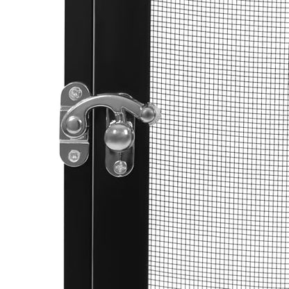 Micro Habitat Terrarium Enclosure Reptile Open Aluminum Screen Cage Black Large Reptiles Habitat Cage with Locking Latch for Small Tree Dwelling Reptiles, Amphibians, Spiders