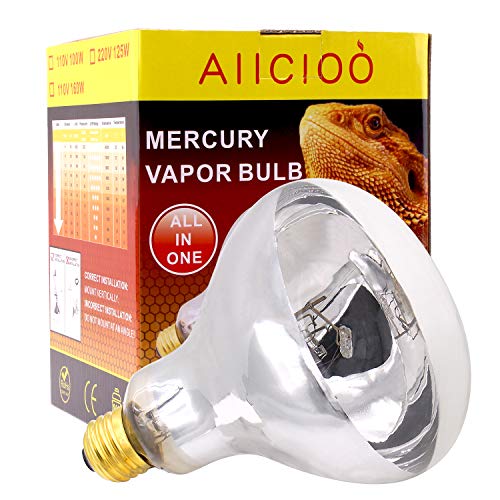 Aiicioo UVB Bulbs UVB Light Heat Bulb for Reptiles and Reptile Heat Pad with Thermostat 16W Bearded Dragon Tank Hermit Crab Tortoise Habitat Accessories