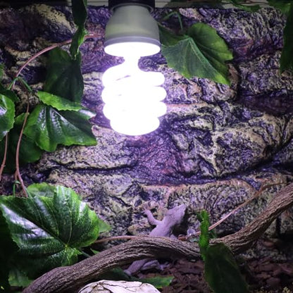 Aiicioo UVB Reptile Light 5.0 13W Desert UVB Spiral Compact Fluorescent Lamp UVB Reptile Light Bulb Tropical and Sub-Tropical UVB Bulb for Reptiles Bearded Dragons Lizards - size: UVB 5.0 13W