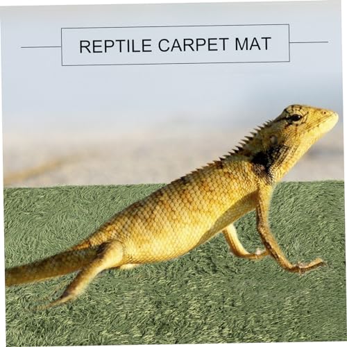 POPETPOP 2pcs Reptile Carpet Moss Mat for Terrarium Bedding for Turtles Lizards and Amphibians Imitation Moss Liner for Enhanced Comfort and Moisture Retention