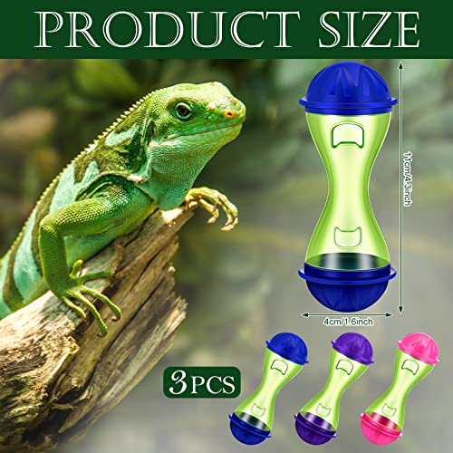 Kathfly 3 Pcs Bearded Dragon Toys for Tank Bearded Dragon Accessories Tank Accessories Reptile Enrichment Toys Habitat Interactive Plaything for Lizard