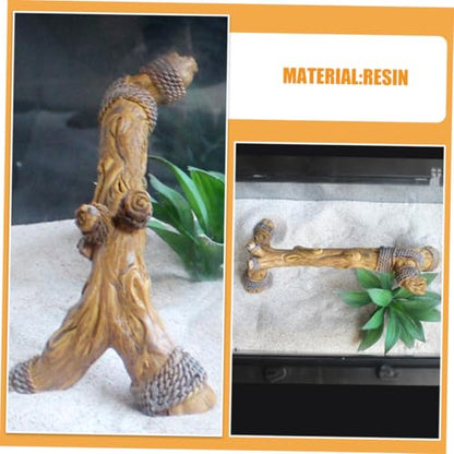 UKCOCO Driftwood Branch for Reptile Habitat Natural Climbing Decor Enriched Landscape for Snake Tanks Aquarium Pieces Reptile Climbing Accessories