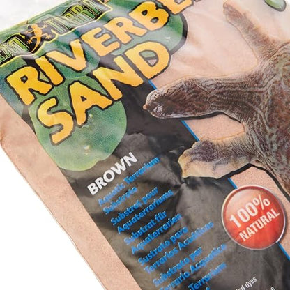 Exo Terra Riverbed Sand, 10-Pounds - Real Riverbed Sand with No Added Dyes or Chemicals - size: 10-Pound