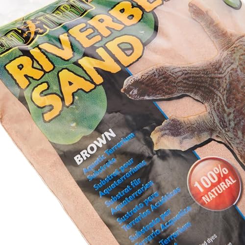 Exo Terra Riverbed Sand, 10-Pounds - Real Riverbed Sand with No Added Dyes or Chemicals (Pack of 3) - size: 10-Pound (Pack of 3)