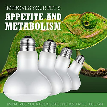 Tarpop 8 Pcs 75w Reptile Heat Lamp Bulb, Reptile Basking Heat Light Bulb Uva Daylight for Bearded Dragon, Amphibian, Turtle, Lizard, Chicken - style: 75w