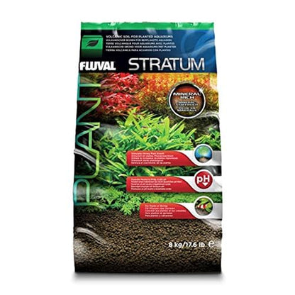 Fluval 12695 Plant and Shrimp Stratum for Freshwater Fish Tanks, 17.6 lbs. – Aquarium Substrate for Strong Plant Growth, Supports Neutral to Slightly Acidic pH - size: 17.6 Pound (Pack of 1)