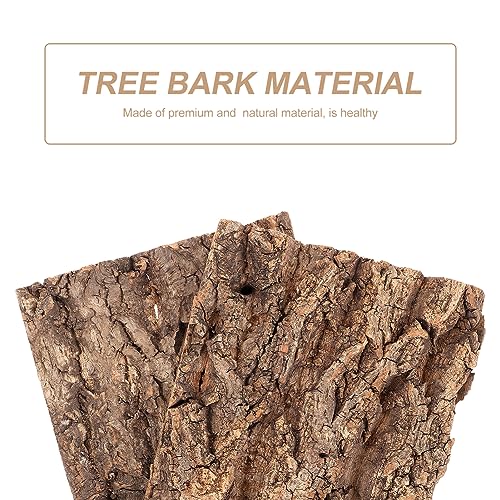 Toddmomy Natural Reptile Hide Bark Decor 4-Pack 7.67X5.82 Inch Tree Bark Climbing Platforms for Gecko Bearded Dragon Snake Terrarium Habitat - size: 4pcs