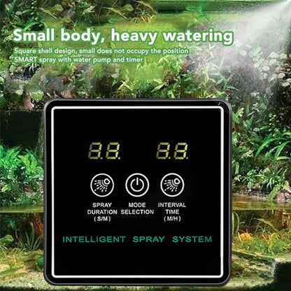 Reptile Smart Spray System, Automatic Timing Humidifier 360 Degree Adjustable Misting Nozzles for Reptiles and Amphibians