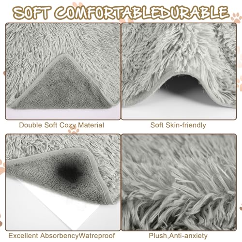 2 Pcs Guinea Pig Warm Bed Mat Small Pet Blankets Dog Bedding Guinea Pig Fleece Cage Liners Washable Waterproof Mats Sleep Pad Cover Hamster Cat Dog Cage Liners Accessories(Rectangle,24 x 16) - size: 24 x 16"