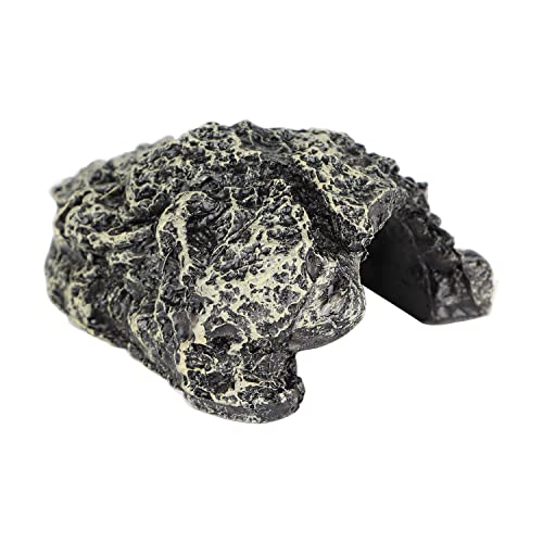 Reptile Hide and Cave - Resin Amphibian Hideouts Cave Size 1.57"x0.98", Habitat for Mini Amphibian Turtles Bearded Dragon Lizards Snakes Crab Gecko Leopard Fish