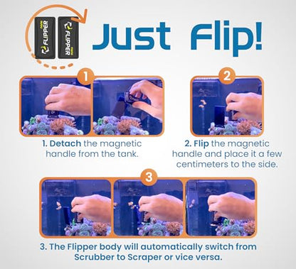 - Flipper Nano Aquarium Algae Cleaner For Glass Tanks Only Upto 1/4-Inch … - size: 1 count (Pack of 1)