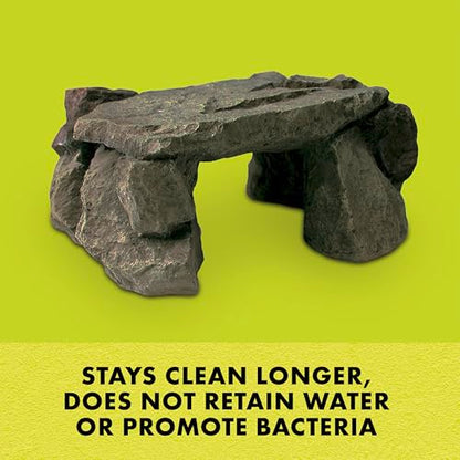 Zilla Shale Rock Den, Naturalistic Rock Décor, Perfect for Basking, Climbing, Hiding, Ideal for Aquatic or Terrestrial Reptile Habitats, Medium