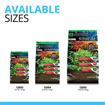 Fluval 12694 Plant and Shrimp Stratum for Freshwater Fish Tanks, 8.8 lbs. – Aquarium Substrate for Strong Plant Growth, Supports Neutral to Slightly Acidic pH - size: 8.8 Pound (Pack of 1)