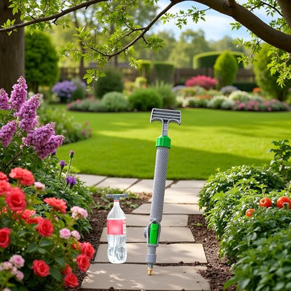 Handheld Sprayer - High Pressure Air Pump Manual Sprayer with Adjustable Nozzle - Garden Pump Sprayer - Hand Pump Sprayer Pressure Sprayer Top for Home Lawn Garden Watering Lawn and Garden Sprayers