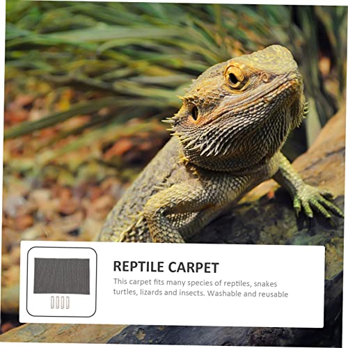 Abaodam 1Set Moisture Retaining Reptile Carpet of Terrarium Liner Bedding for Snakes Lizards Tortoises and Breathable Substrate for Cleaner Safer